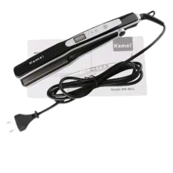Kemei KM 8811 Professional Hair Straightener Iron With Steam Hole – View 2